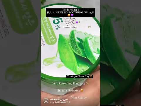 The Face Shop’s Jeju Aloe Fresh Soothing Gel✨💜