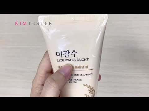 [KIM TESTER] Sữa Rửa Mặt Gạo Hạt The Face Shop Rice Water Bright Bran Facial Foaming Cleanser 150ml