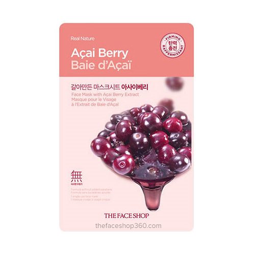 Mặt Nạ Dâu Tây Real Nature Mask Acai Berry TheFaceShop