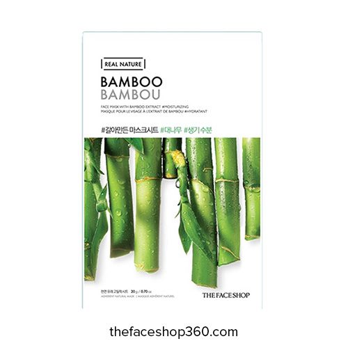 Mặt nạ Tre non Real Nature Mask Bamboo TheFaceShop