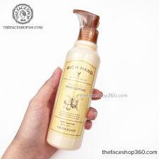 Kem dưỡng da tay cấp ẩm mềm mịn Rich Hand V Soft Touch Hand Lotion The Face Shop