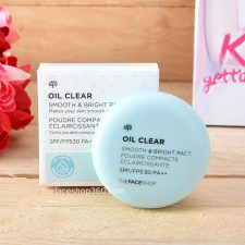Phấn phủ kiềm dầu Oil Clear Smooth & Bright Pact TheFaceShop