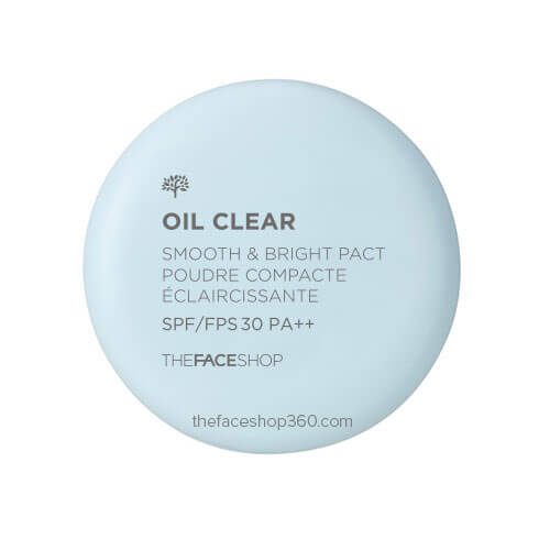 Phấn phủ kiềm dầu Oil Clear Smooth & Bright Pact TheFaceShop