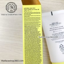 Thông tin Kem chống nắng Natural Sun Eco Super Perfect Sun Cream EX SPF50+ PA++++ The Face Shop (45ml)