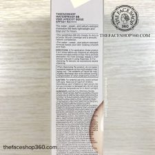 Thông tin BB Cream không trôi Waterproof BB SPF50+ PA++++ fmgt The Face Shop (50ml)