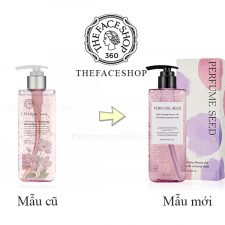 Mẫu mới Sữa tắm sáng da, ẩm mịn Perfume Seed Rich Creamy Shower Gel The Face Shop (300ml)
