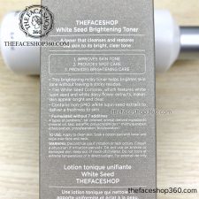 Thông tin Nước cân bằng trắng da White Seed Brightening Toner The Face Shop (160ml)