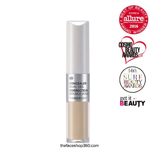 Che Khuyết Điểm 2 Đầu Concealer Dual Veil TheFaceShop