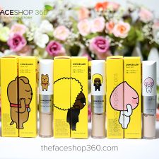 Review Che Khuyết Điểm 2 Đầu Concealer Dual Veil Kakao Friends TheFaceShop