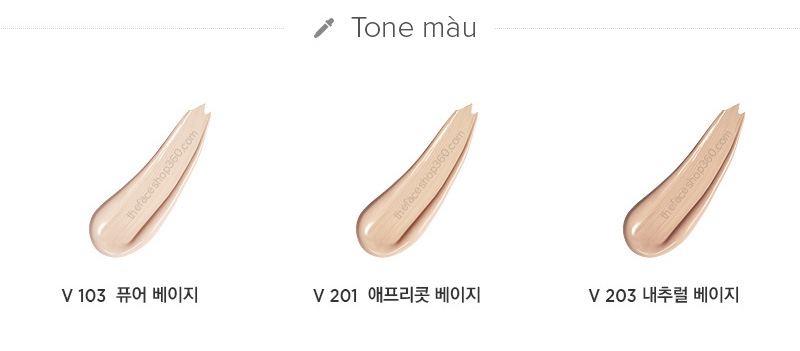 Tone màu Phấn Nước Miracle Finish