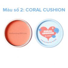 Coral Cushion Blusher - Phấn Má Hồng Lovely MEEX Cushion Blusher TheFaceShop