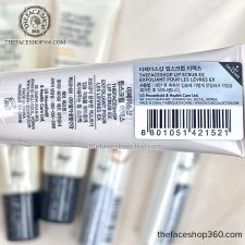 Thông tin Tẩy thế bào chết và giảm thâm môi Lip Scrub Shea Butter fmgt The Face Shop (10g)