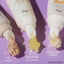 Tẩy thế bào chết và giảm thâm môi Lip Scrub Shea Butter fmgt The Face Shop (10g)