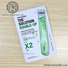 Mặt trước Mặt nạ se lỗ chân lông The Solution Double Up Pore Care Face Mask The Face Shop