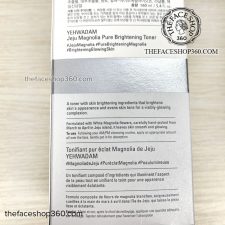 Thông tin Nước cân bằng trắng sáng da Yehwadam Jeju Magnolia Pure Brightening Toner The Face Shop (160ml)