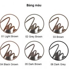 Bảng màu chì kẻ mày 2 đầu Designing Eyebrow Pencil The Face Shop