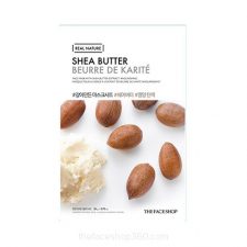 Mặt nạ Bơ hạt mỡ Real Nature Shea Butter Face Mask The Face Shop