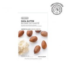 Mặt Nạ Bơ Hạt Mỡ Real Nature Shea Butter Face Mask The Face Shop