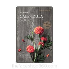 Mặt nạ Hoa Cúc Đỏ Real Nature Calendula Face Mask The Face Shop