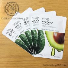Mặt nạ Bơ phục hồi độ ẩm Real Nature Avocado Face Mask The Face Shop