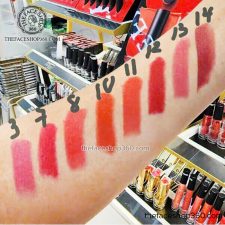 Bảng màu Son Thỏi Collagen Ampoule Lipstick The Face Shop