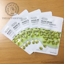 Mặt nạ đậu xanh Real Nature Mung Bean Face Mask The Face Shop