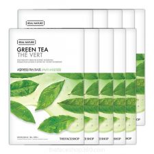 Set 10 miếng Mặt nạ trà xanh Real Nature Mask Green Tea TheFaceShop