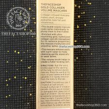Thông tin Mascara kiêm dưỡng mi Gold Collagen Volume Mascara fmgt The Face Shop