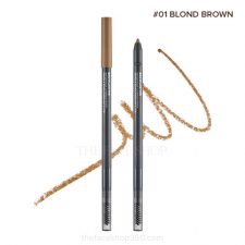 Chì kẻ chân mày không trôi Browlasting Waterproof Eyebrow Pencil #01 Blond Brown (màu Nâu Vàng)