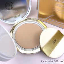 Phấn nền siêu mịn Gold Collagen Ampoule Cover Cake SPF50+ PA+++ fmgt The Face Shop