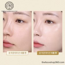Phấn nền siêu mịn Gold Collagen Ampoule Cover Cake SPF50+ PA+++ fmgt The Face Shop