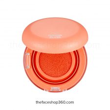 Review Má hồng dạng nước Hydro Cushion Blush 03 Coral The Face Shop (màu Hồng Cam)