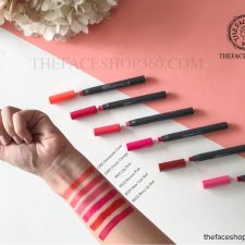 Test màu Son đa năng Flat Glossy Lipstick The Face Shop