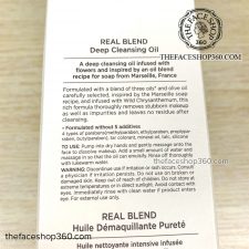 Thông tin Dầu tẩy trang hoa Cúc làm sạch sâu Real Blend Deep Cleansing Oil The Face Shop (225ml)