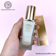 Kem lót làm đều màu da Gold Collagen Ampoule Makeup Base Green SPF30 PA++ fmgt The Face Shop 40ml