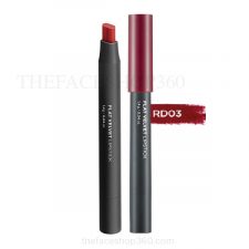 Son lì đa năng Flat Velvet Lipstick RD03 Cassis Red The Face Shop