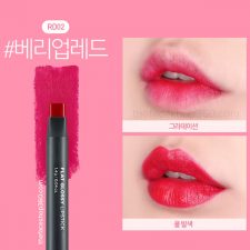 Son đa năng Flat Glossy Lipstick RD02 The Face Shop