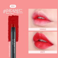 Son lì đa năng Flat Velvet Lipstick RD01 London Red The Face Shop
