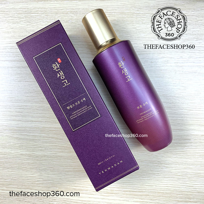 Mặt trước Nước cân bằng trẻ hóa da Yehwadam Hwansaenggo Ultimate Rejuvenating Toner (160ml)