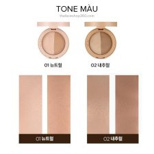 Tone màu Phấn tạo khối Dual Contour The Face Shop