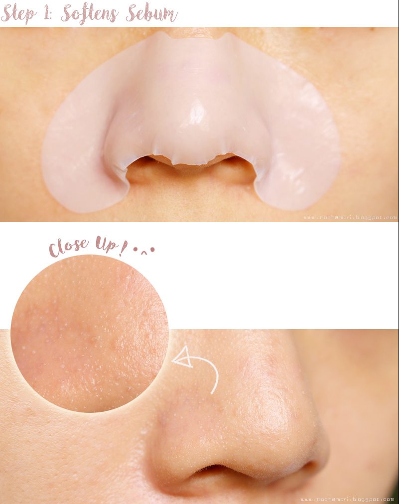 Bước 1 sử dụng Jeju Volcanic Lava 3-Step Deep Cleansing Nose Strips