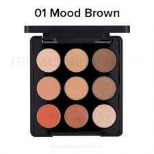 Bảng phấn mắt 9 màu Mono Pop Eyeshadow Palette fmgt (01 Mood Brown)