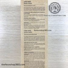 Thông tin Sữa dưỡng ẩm chuyên sâu Chia Seed Advanced Hydro Lotion The Face Shop (145ml)