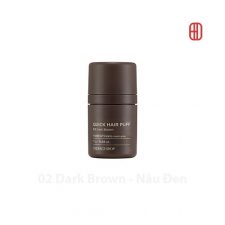 02 Dark Brown - Nâu Đen - Phấn che khuyết điểm tóc Quick Hair Puff The Face Shop