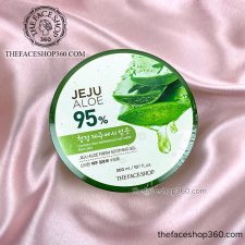 Mặt trên Gel dưỡng nha đam đa năng Jeju Aloe 95% Fresh Soothing Gel The Face Shop (300ml)