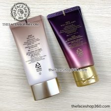 Mặt sau Set kem chống nắng Giảm nếp nhăn Chống lão hóa Yehwadam Wrinkle Care Sun Cream SPF50+ PA++++ 50ml