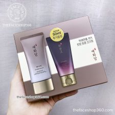 Set kem chống nắng Giảm nếp nhăn Chống lão hóa Yehwadam Wrinkle Care Sun Cream SPF50+ PA++++ 50ml