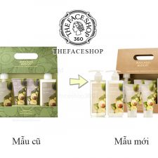 Mẫu mới Bộ gel tắm sữa dưỡng từ Bơ và Vitamin E Avocado Special Body Care Set The Face Shop