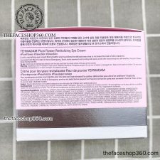 Thông tin Kem dưỡng mắt giảm quầng thâm và nếp nhăn Yehwadam Plum Flower Revitalizing Eye Cream (45ml)