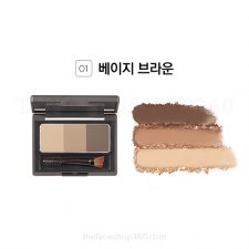 01 Beige Brown Bột kẻ chân mày 3 màu Brow Master fmgt The Face Shop